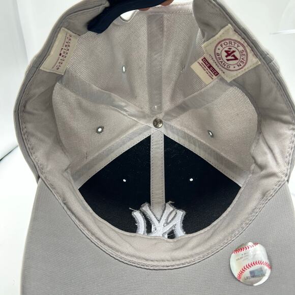 New York Yankees Baseball Cap‎ Unisex OS Blue Gray 47 Brand Hat Adjustable MLB - Picture 5 of 7